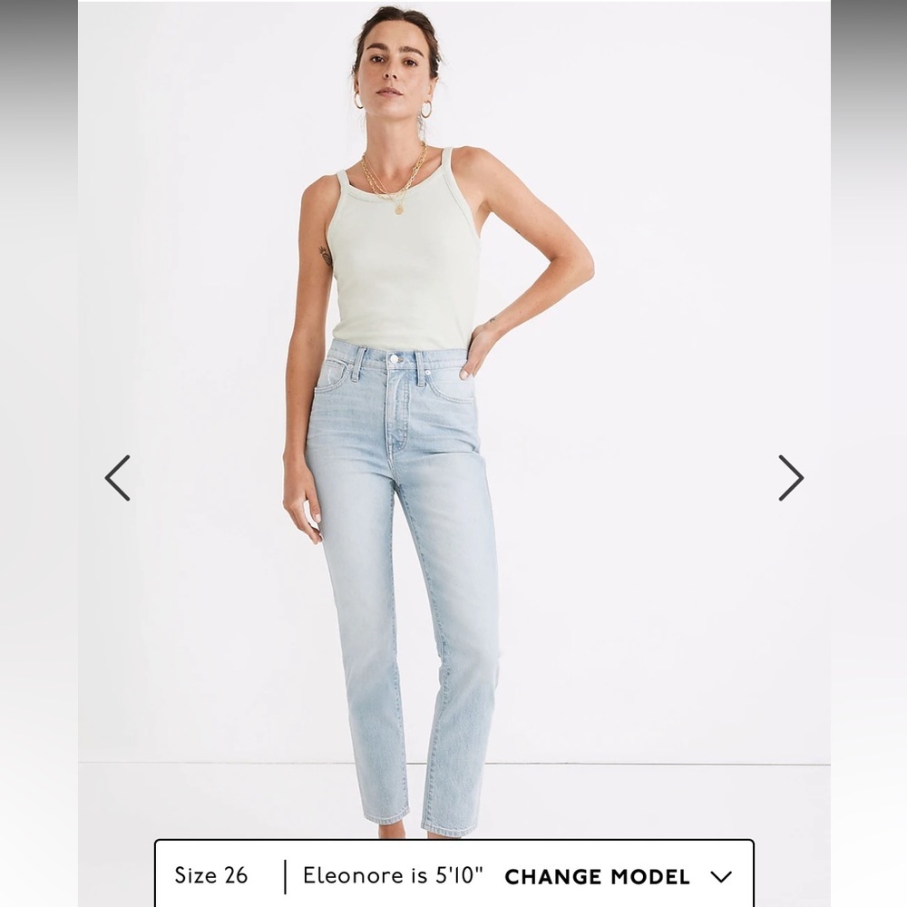 • Madewell • Stovepipe Jeans in Hume Wash: Workwear Edition Blue 25